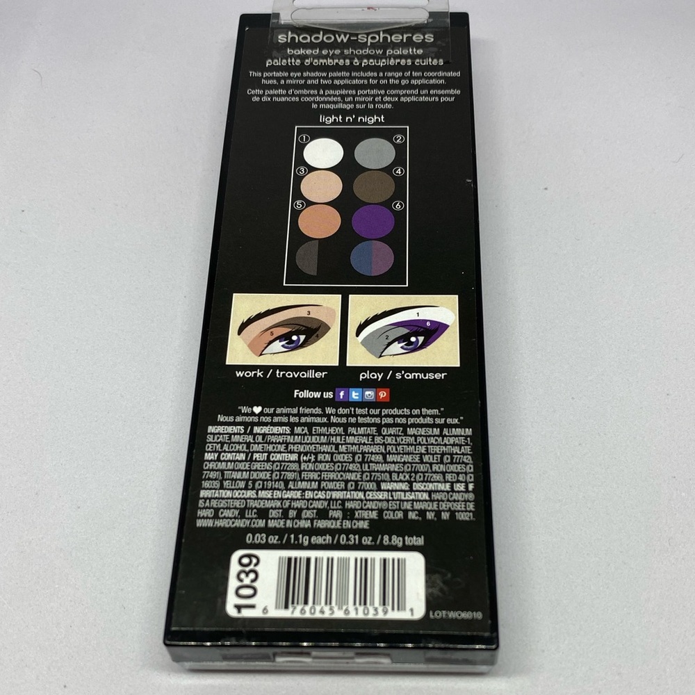 Eye shadow pallete spheres from hard candy